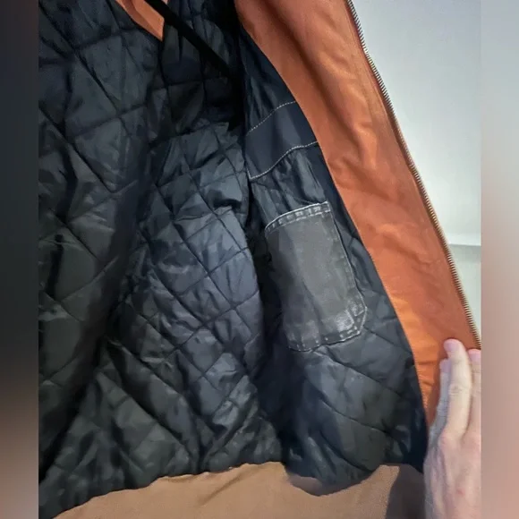 Carhartt Rework Waxed Hooded Jacket - Picture 3 of 4